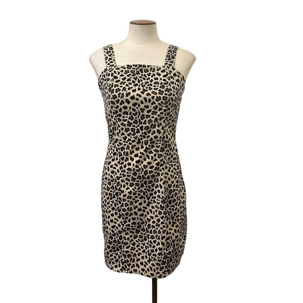 Leopard Print Mini Dress Size Medium